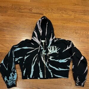 SoulCycle Cropped Tie-Dye Hoodie, NWOT, Size M